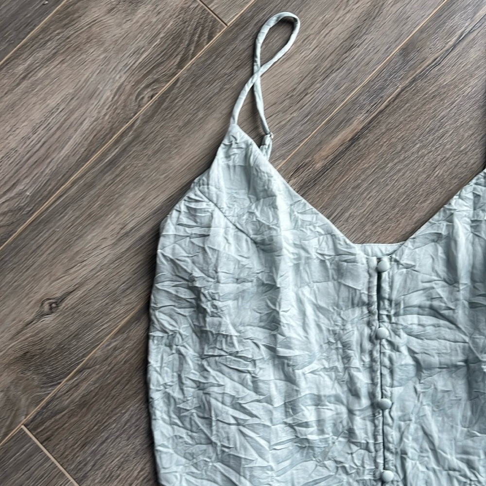 NWOT Free People Flowy Button Down Tank Top - Picture 2 of 4